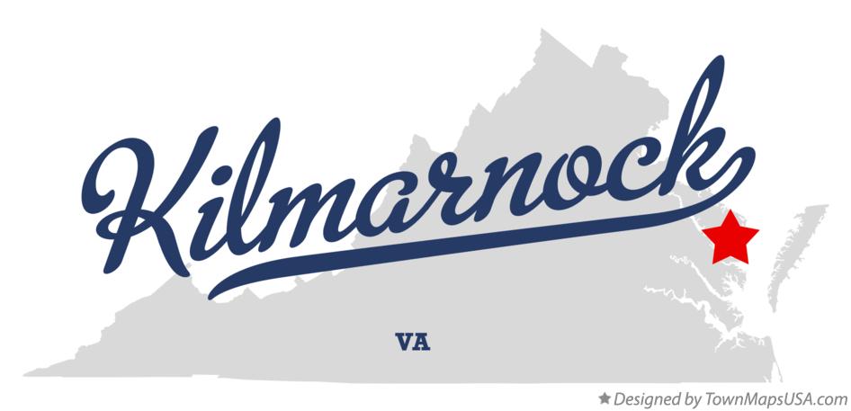 Map of Kilmarnock Virginia VA