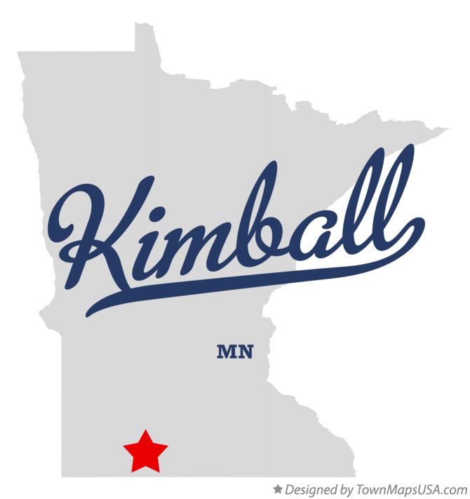 Map of Kimball Minnesota MN