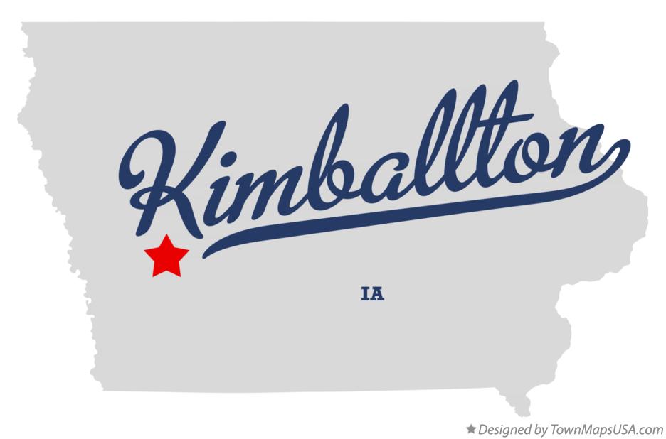 Map of Kimballton Iowa IA