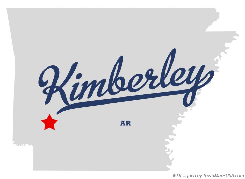 Map of Kimberley Arkansas AR