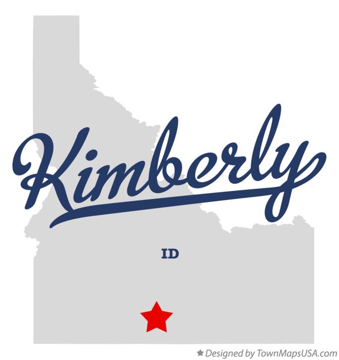 Map of Kimberly Idaho ID