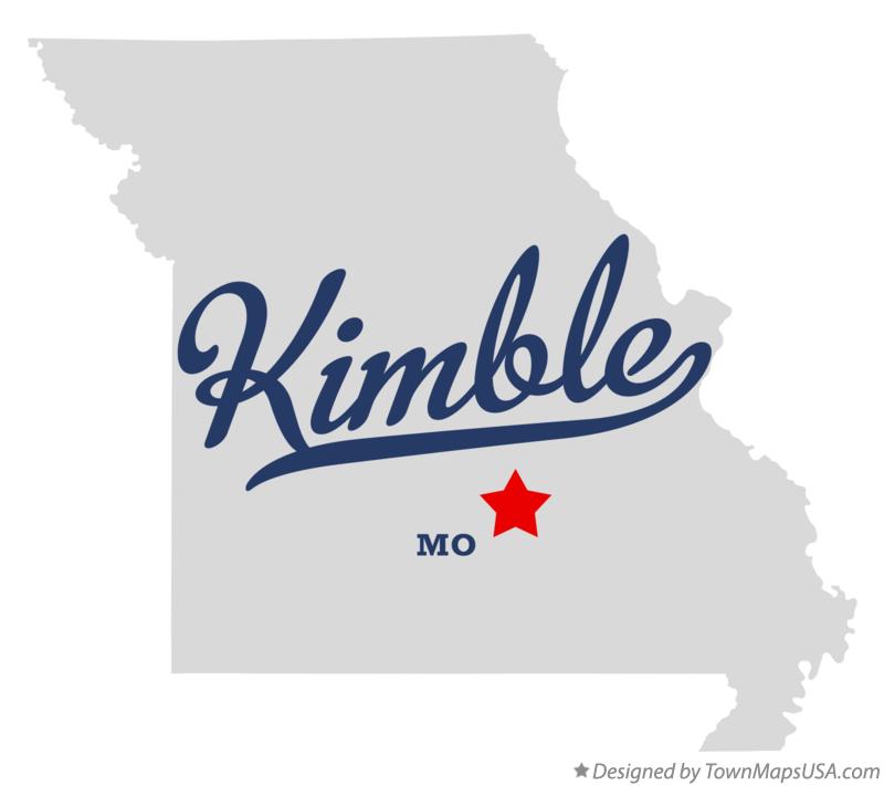 Map of Kimble Missouri MO