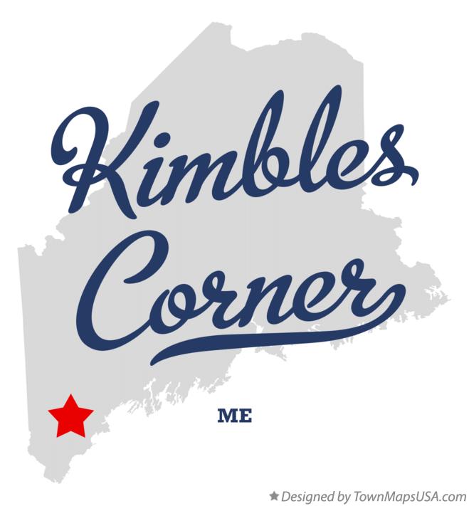 Map of Kimbles Corner Maine ME