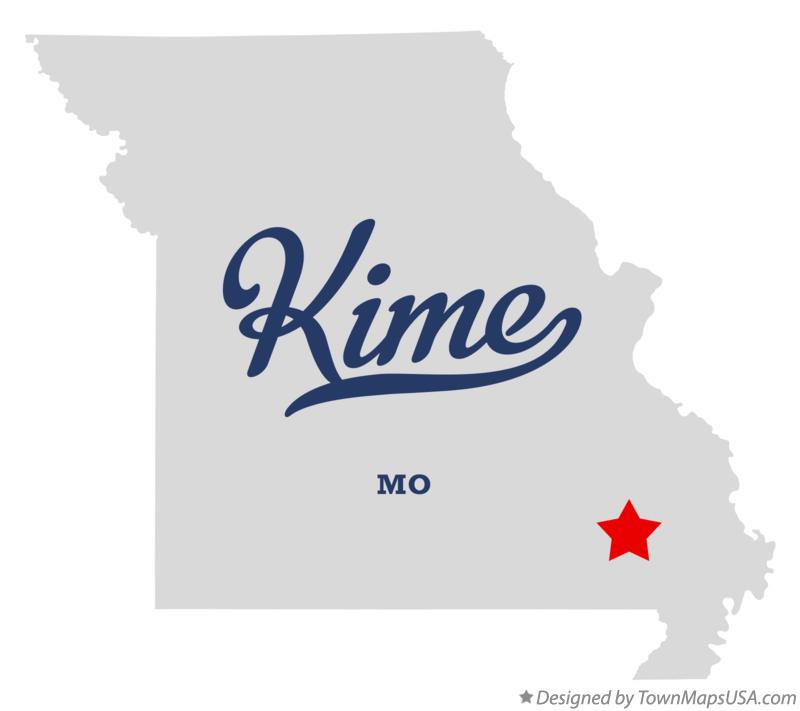 Map of Kime Missouri MO