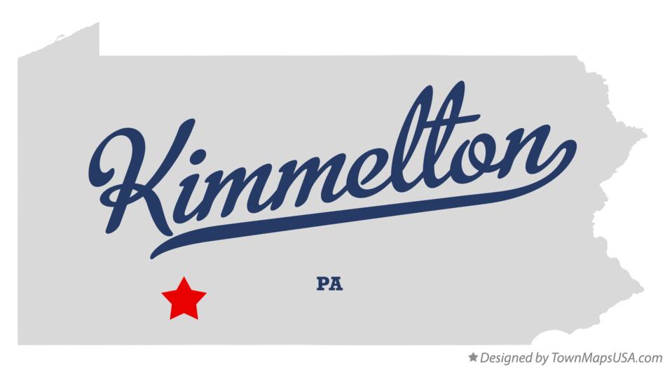 Map of Kimmelton Pennsylvania PA