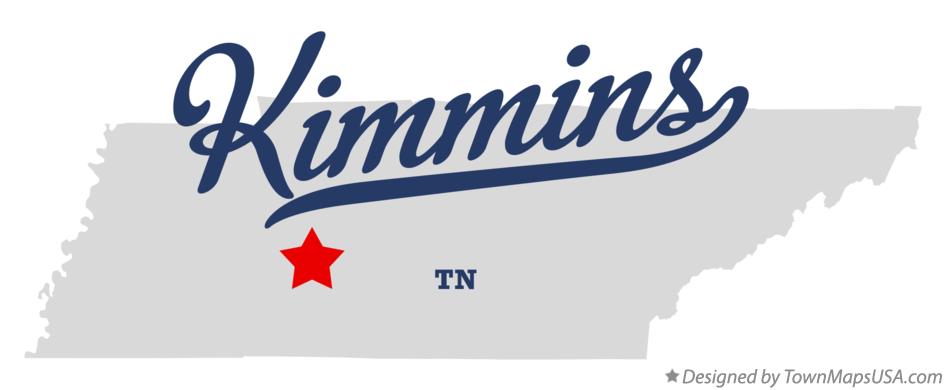 Map of Kimmins Tennessee TN