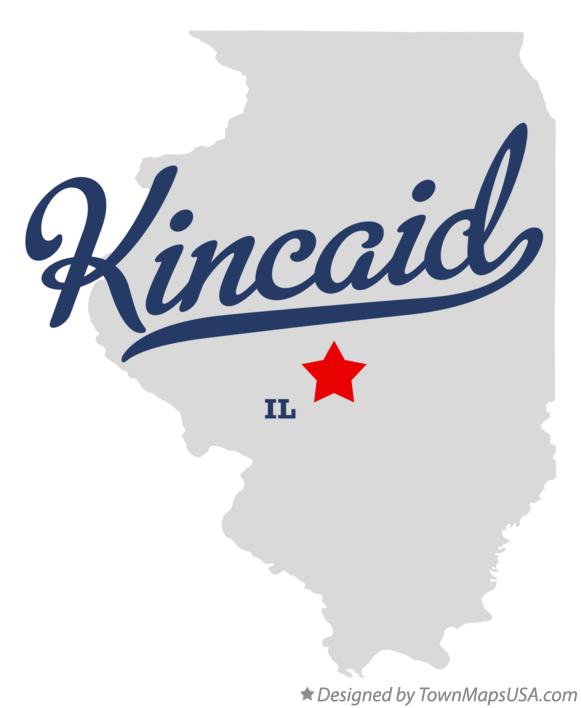 Map of Kincaid Illinois IL