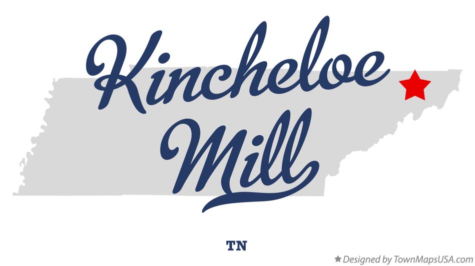 Map of Kincheloe Mill Tennessee TN