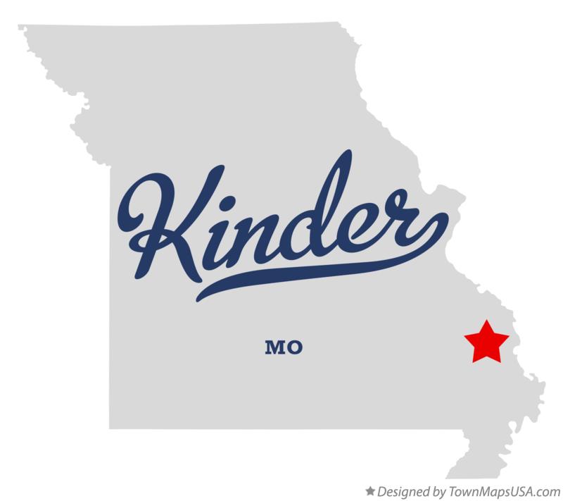 Map of Kinder Missouri MO