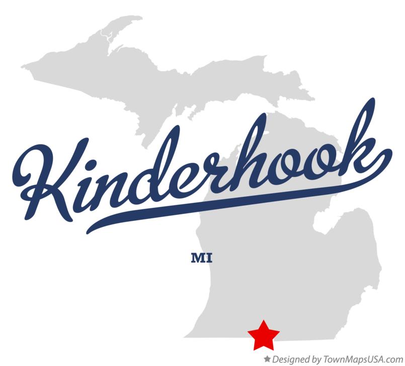 Map of Kinderhook Michigan MI
