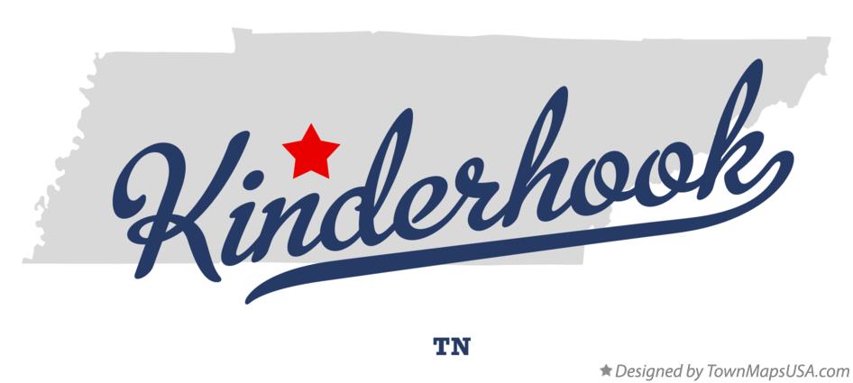 Map of Kinderhook Tennessee TN