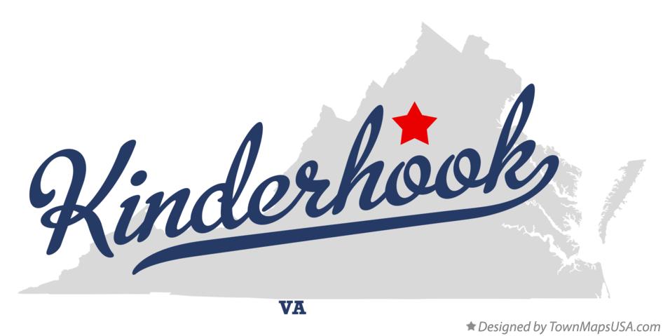 Map of Kinderhook Virginia VA