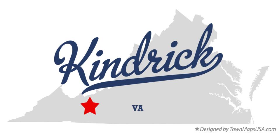 Map of Kindrick Virginia VA