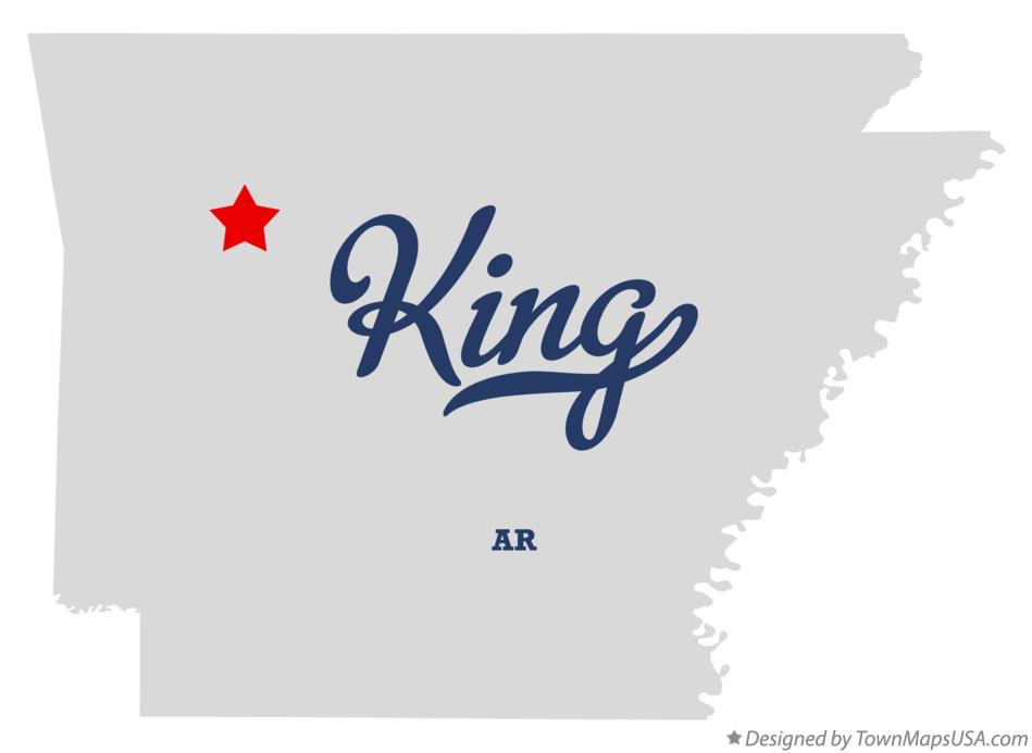 Map of King Arkansas AR