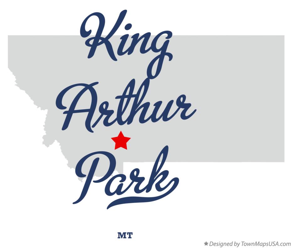 Map of King Arthur Park Montana MT