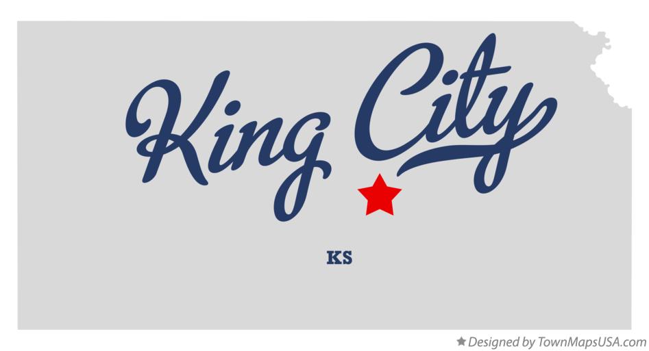 Map of King City Kansas KS