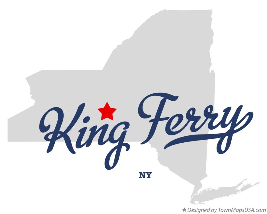 Map of King Ferry New York NY