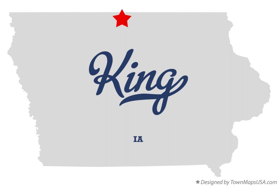 Map of King Iowa IA