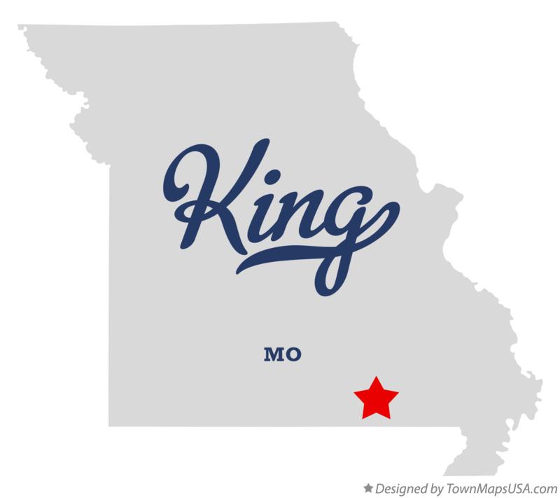 Map of King Missouri MO