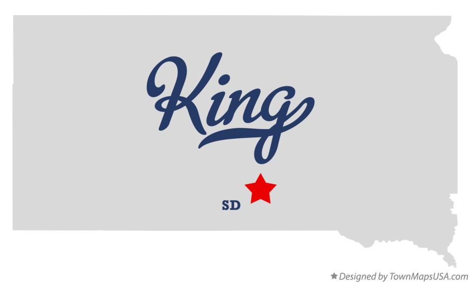 Map of King South Dakota SD