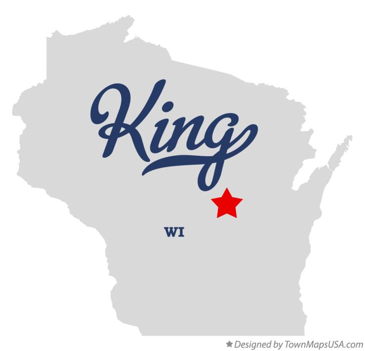 Map of King Wisconsin WI