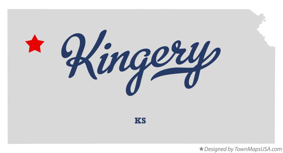 Map of Kingery Kansas KS