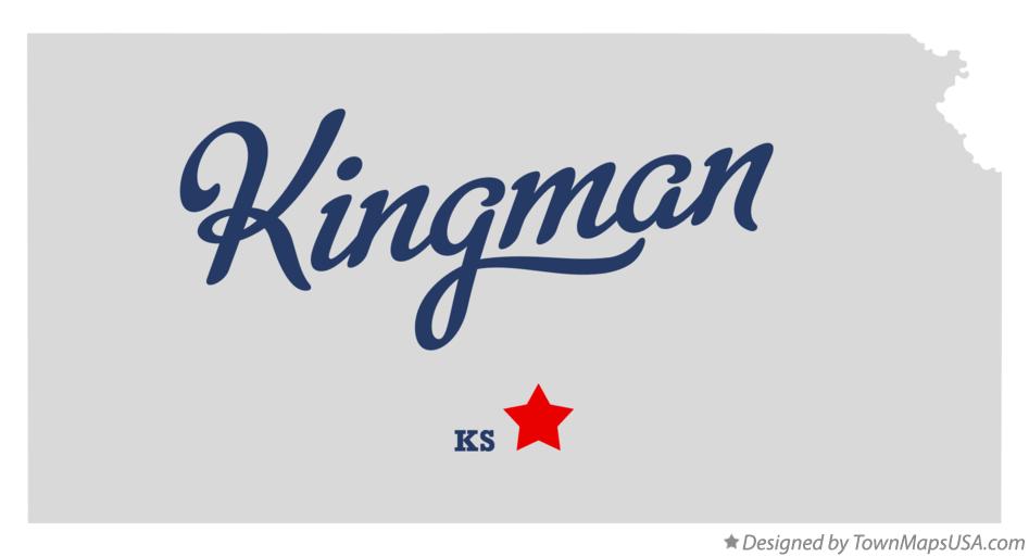 Map of Kingman Kansas KS