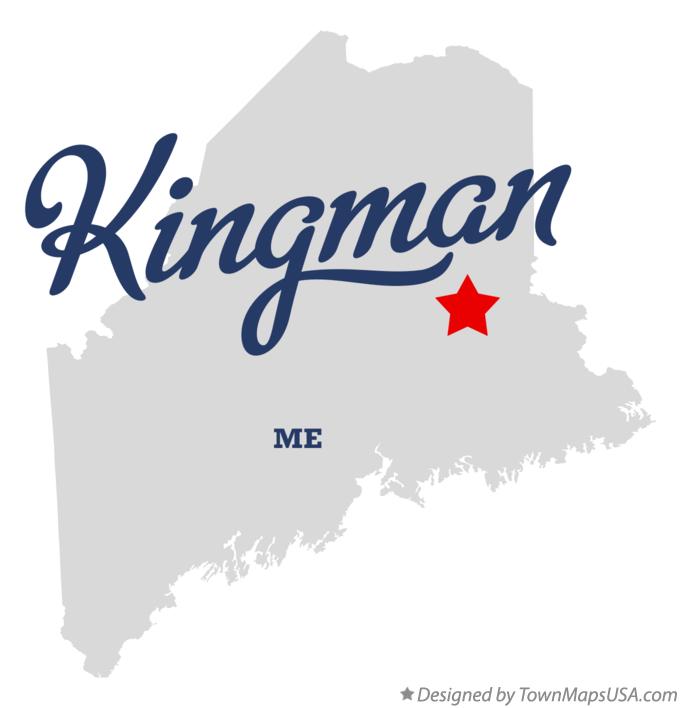 Map of Kingman Maine ME