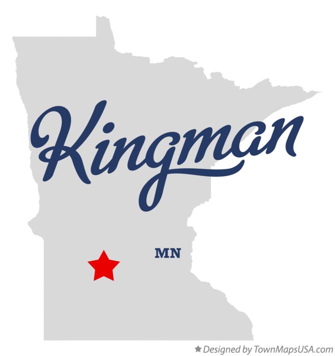 Map of Kingman Minnesota MN