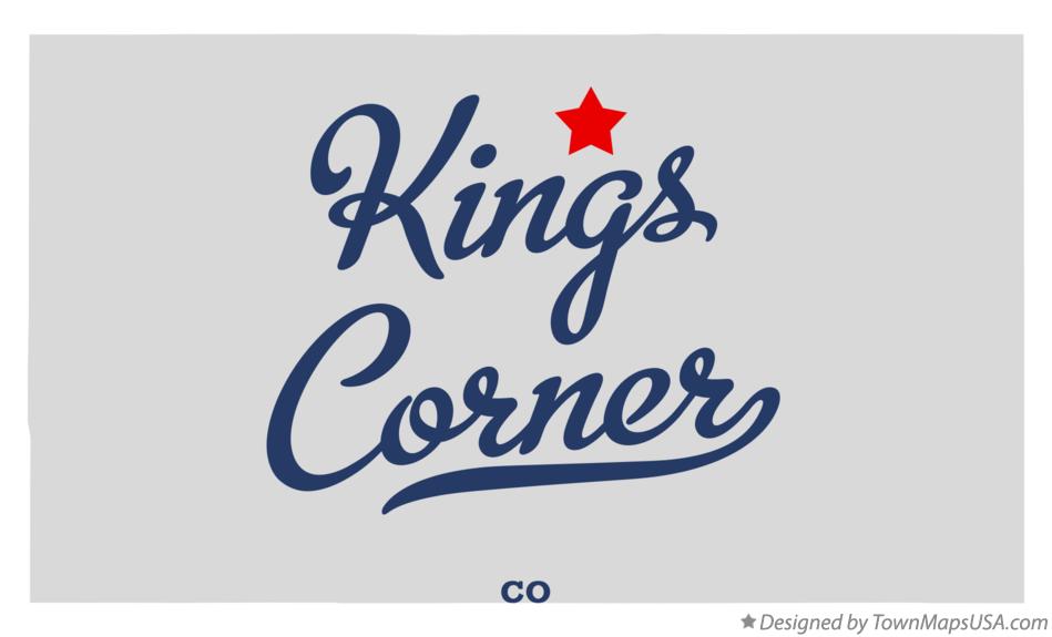 Map of Kings Corner Colorado CO