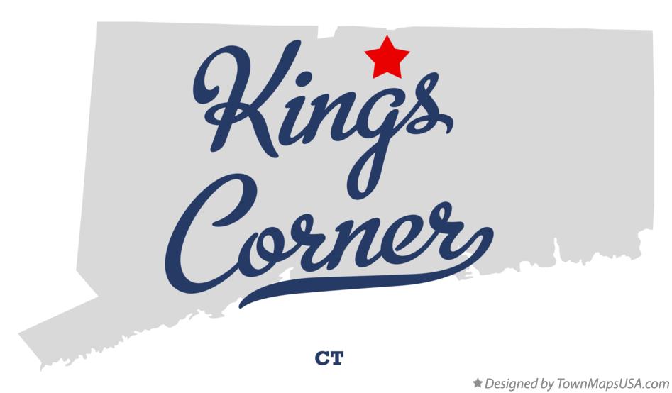 Map of Kings Corner Connecticut CT
