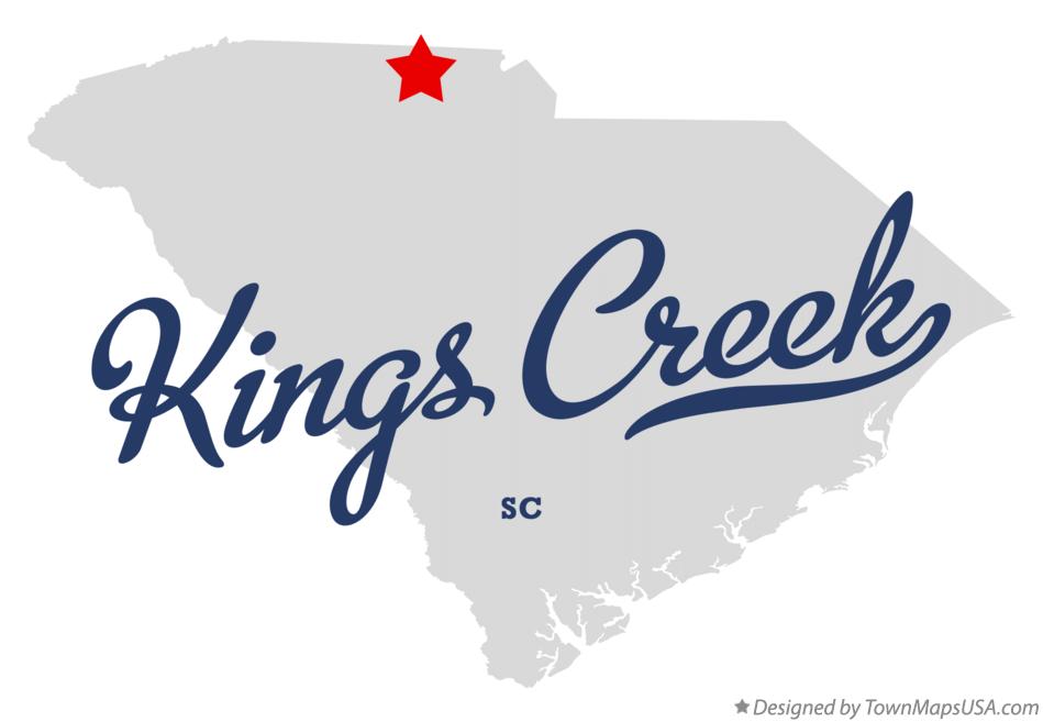 Map of Kings Creek South Carolina SC