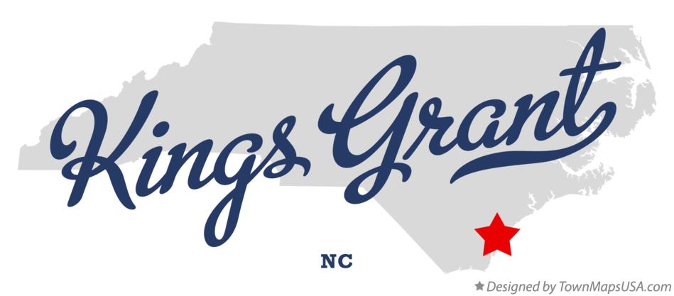 Map of Kings Grant North Carolina NC
