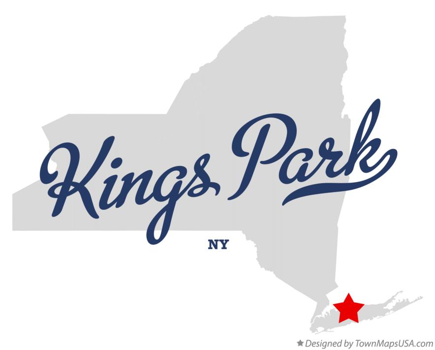 Map of Kings Park New York NY