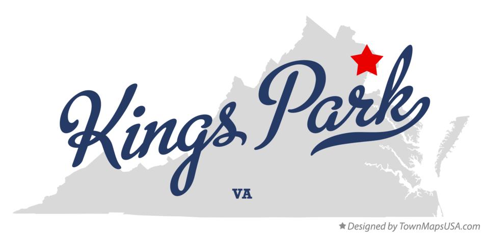 Map of Kings Park Virginia VA
