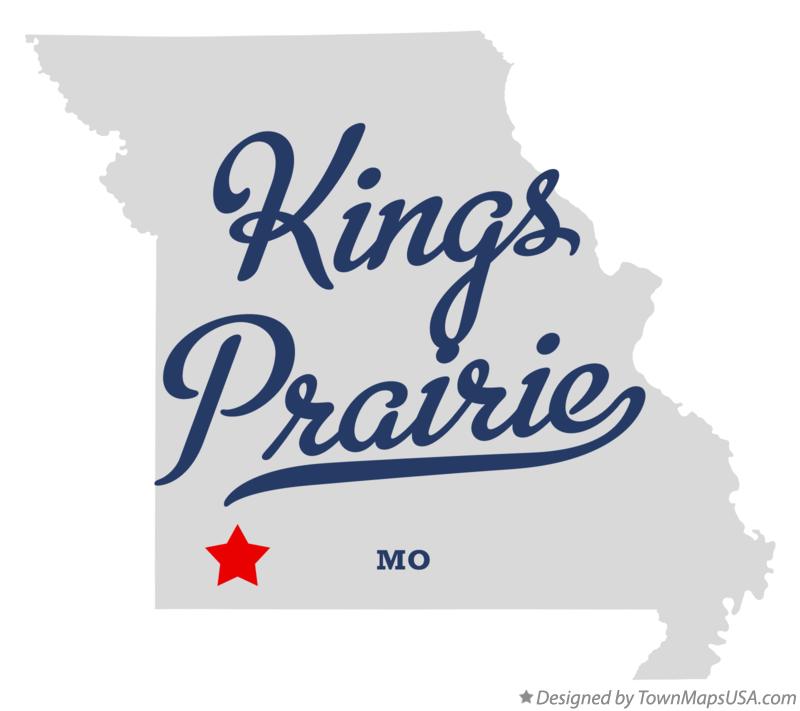 Map of Kings Prairie Missouri MO