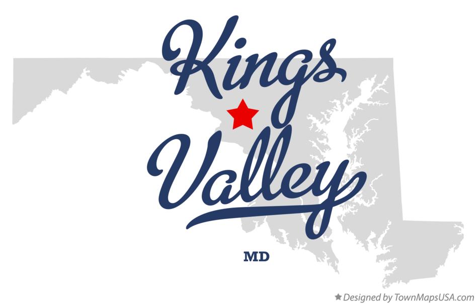 Map of Kings Valley Maryland MD