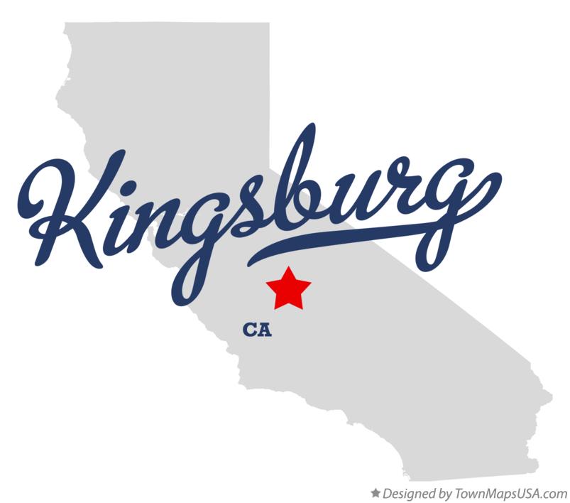 Map of Kingsburg California CA