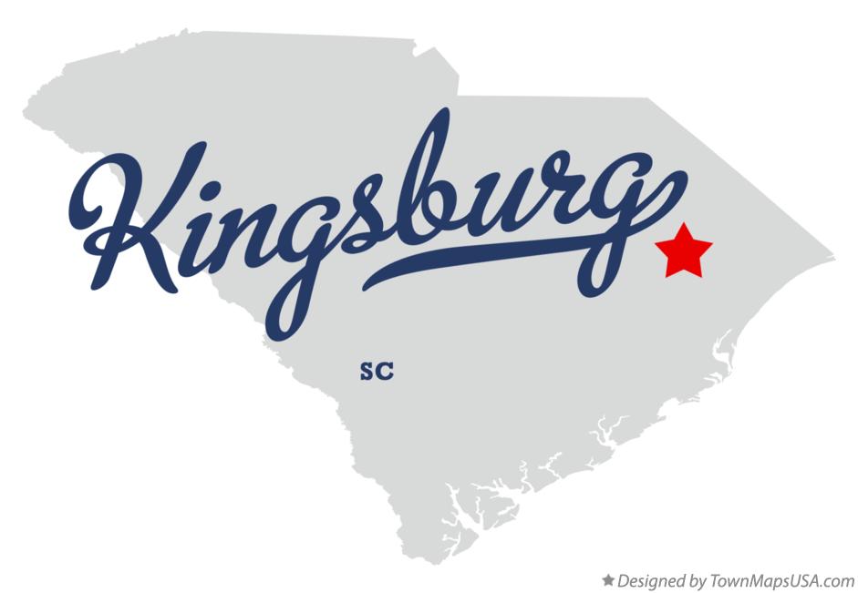 Map of Kingsburg South Carolina SC