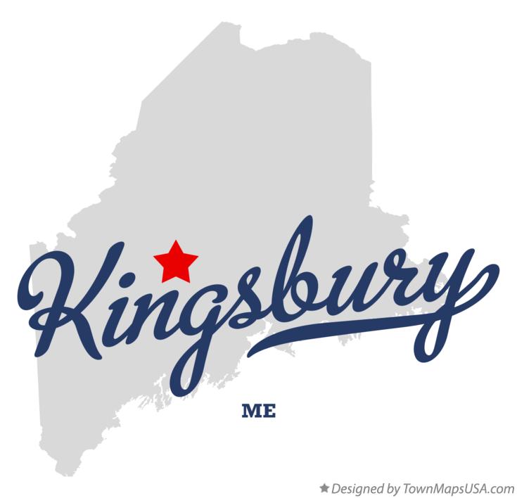 Map of Kingsbury Maine ME