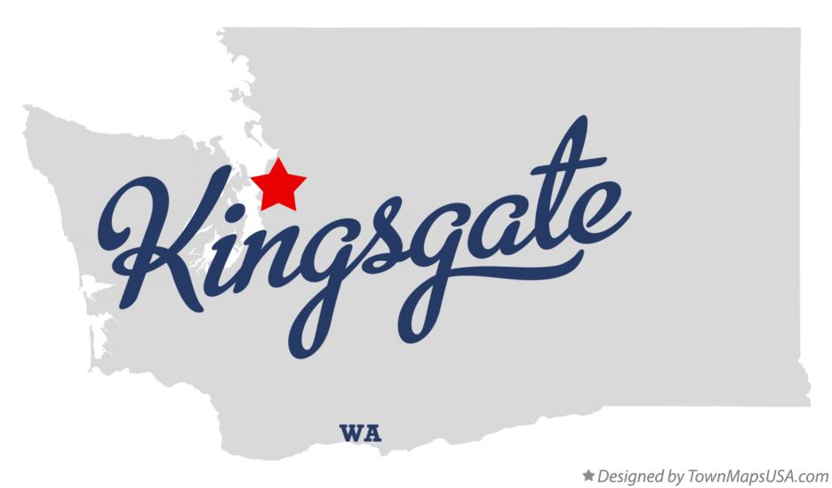 Map of Kingsgate Washington WA