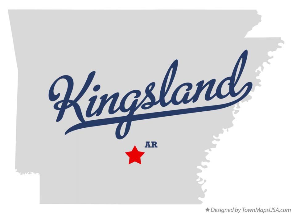 Map of Kingsland Arkansas AR