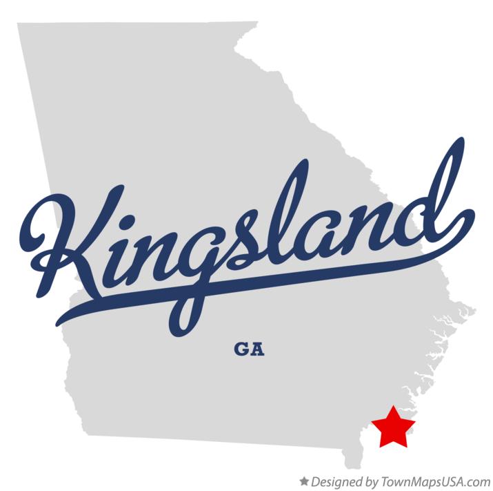 Map of Kingsland Georgia GA
