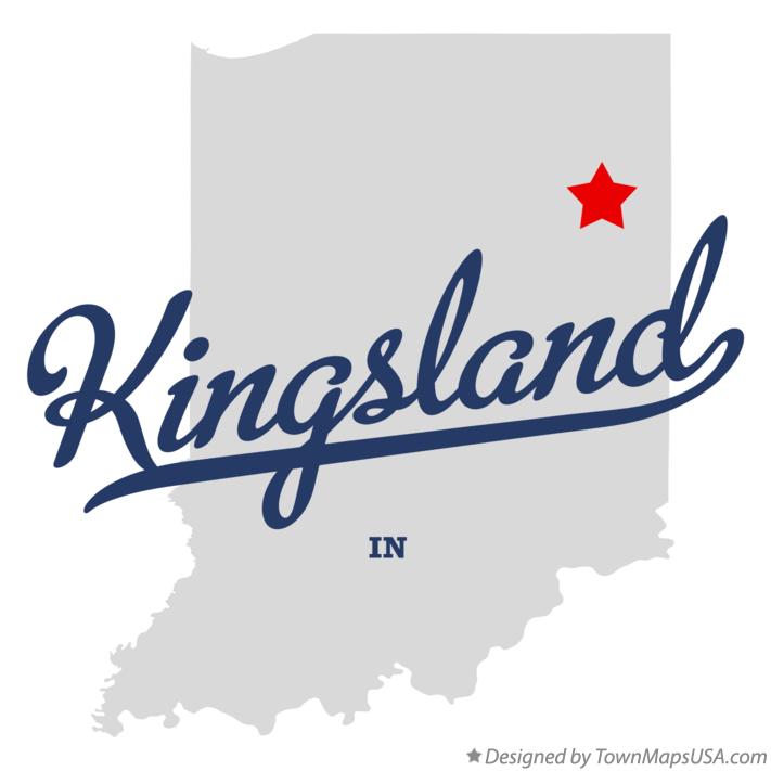 Map of Kingsland Indiana IN