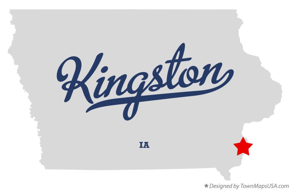 Map of Kingston Iowa IA