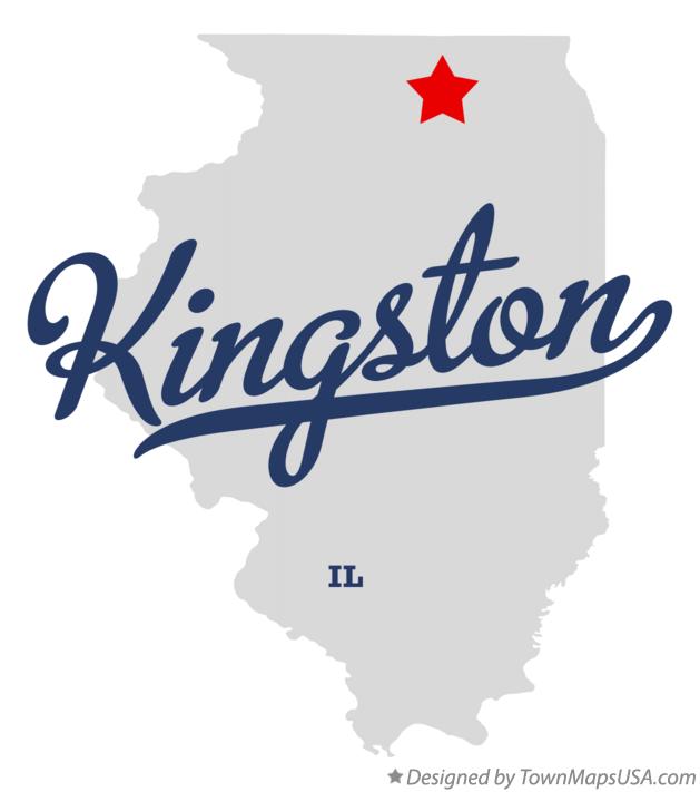 Map of Kingston Illinois IL