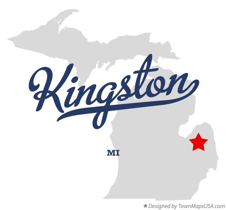 Map of Kingston Michigan MI