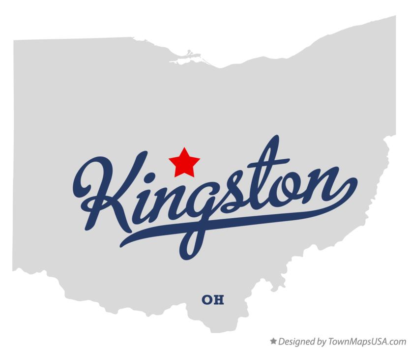 Map of Kingston Ohio OH