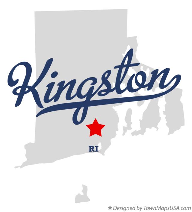 Map of Kingston Rhode Island RI