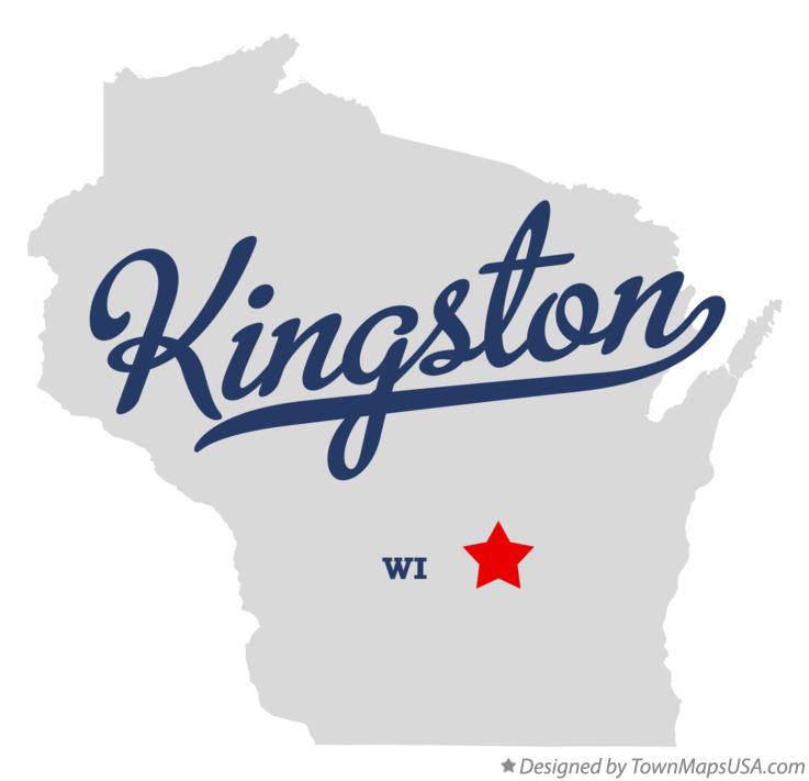Map of Kingston Wisconsin WI